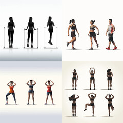 silhouette, people, vector, woman, business, group, illustration, men, family, fashion, walking, body, model, person, boy, businessman, black, child, walk, design, pose, silhouettes, team, collection,