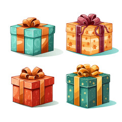 gift, box, christmas, present, birthday, ribbon, bow, holiday, celebration, surprise, gifts, xmas, decoration, 3d, anniversary, package, boxes, valentine, shopping, paper, vector, red, object, illustr