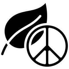 Leave Peace Sign Icon