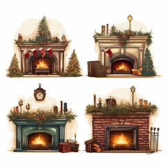 fireplace, fire, christmas, interior, home, room, wood, tree, heat, house, hearth, burning, flame, decoration, living, design, stove, holiday, marble, living room, winter, christmas tree, flames, ligh