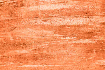 Abstract soft peach fuzz acrylic brush strokes paint texture background, original painting art.