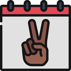 World Peace Day Calendar Icon