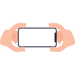 Hand Holding Smartphone Illustration