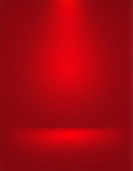 Red gradient, abstract, opulent studio background for product presentation