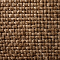 Brown-colored hemp cloth texture background, generative ai