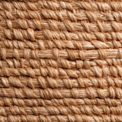 Brown-colored hemp cloth texture background, generative ai