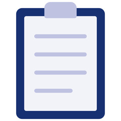 Clipboard With Note Paper Icon