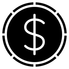 Dollar Money Coin Icon