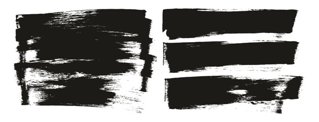 Hand Drawn Flat Sponge Regular Artist Brush Long Background Mix High Detail Abstract Vector Background Mix Set 