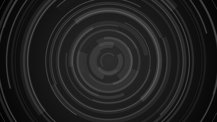 Circle black gray technology Hi-tech  dark background. Abstract graphic digital future concept design.