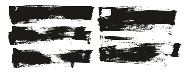 Hand Drawn Flat Sponge Regular Artist Brush Long Background Mix High Detail Abstract Vector Background Mix Set 