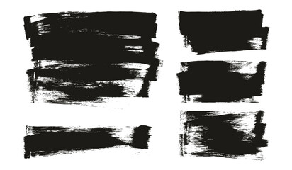 Hand Drawn Flat Sponge Regular Artist Brush Long Background Mix High Detail Abstract Vector Background Mix Set 