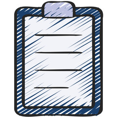 Clipboard With Note Paper Icon