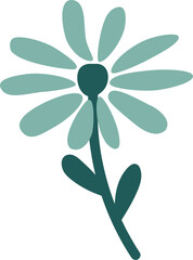 Bright and fresh daisy floral vector