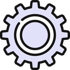 Settings Cog Detailed Icon