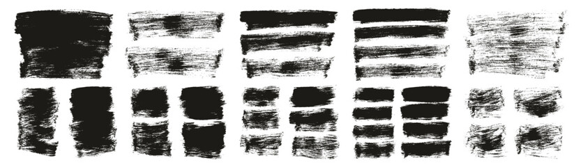 Hand Drawn Flat Paint Brush Thick Long & Short Background Mix High Detail Abstract Vector Background MEGA Mix Set 