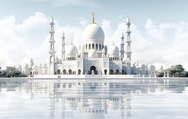 Fototapeta na wymiar arabic mosque of ramadan