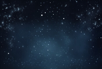 Fototapeta na wymiar Starry night in a dark blue night.
