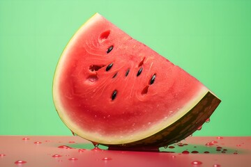 Fresh Whole Watermelon, high-key photograph, bright background, freshness, delicious treat