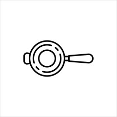 Wok frying pan icon. Wok frying pan for web design vector illustration eps 10.