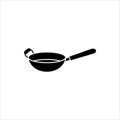 Wok frying pan icon. Wok frying pan for web design vector illustration eps 10.