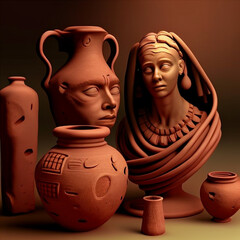 Sculptural Poetry: Terracotta Art Forming Elegant Artistic Verses