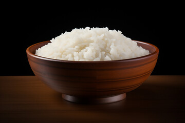 A bowl of warm white rice 