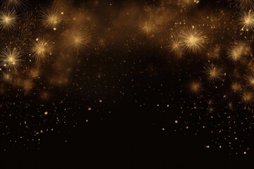 Fototapeta na wymiar New Year’s Eve Fireworks Celebration with a Lot of Copy Space