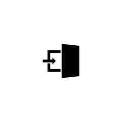 Obraz premium Login icon symbol isolated on white background. 