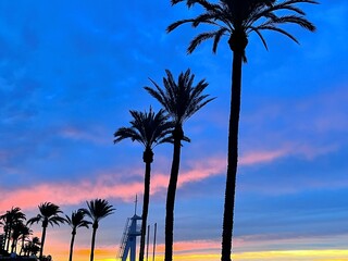 Atardeceres en la playa junto al mar