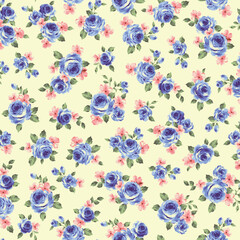 Beautiful rose pattern perfect for textile design,