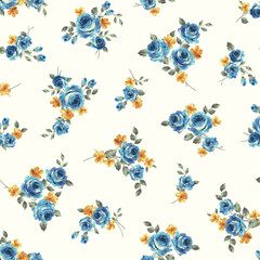 Beautiful rose pattern perfect for textile design,