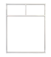 white aluminium window isolated