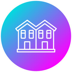 Semi Detached House Icon