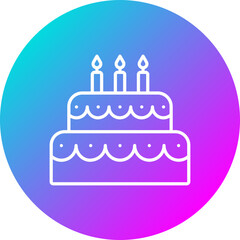 Two Layered Cake Icon