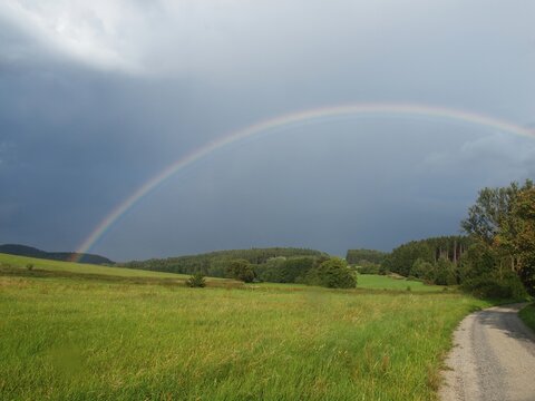  The rainbow after a thunderstorm