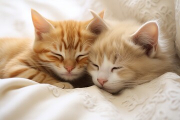 Cute Cuddling kittens.