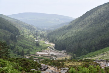  River in the valley of a Wicklow Mountains, Ireland