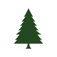 Obraz premium Christmas tree, modern flat design