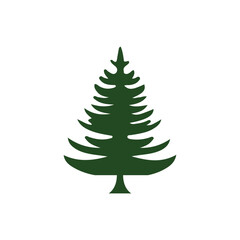 Christmas tree, modern flat design