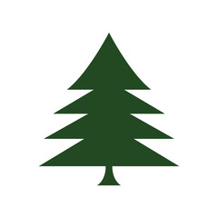 Obraz premium Christmas tree, modern flat design