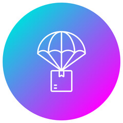 Parachute Delivery Icon