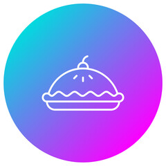 Fototapeta premium Cherry Pie Icon