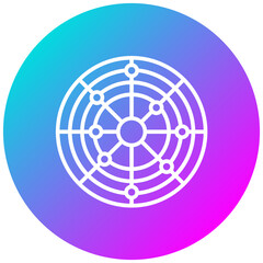Radar Pie Chart Icon