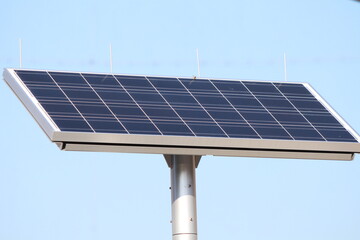 Obraz premium Small solar panel in Fukushima, Japan