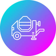 Concerete Mixer Icon