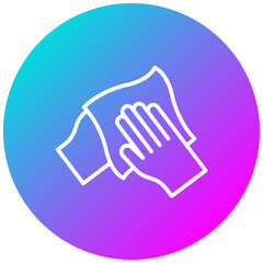 Obraz premium Wipe with Hand Icon