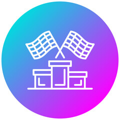 Fototapeta premium Podium Icon