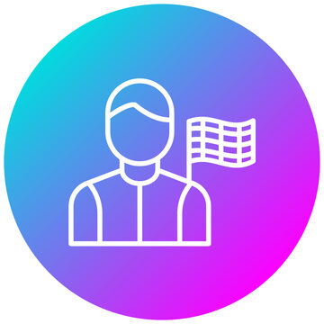 recommend clip art: Flagman Icon