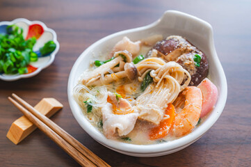 手作りの豆乳鍋